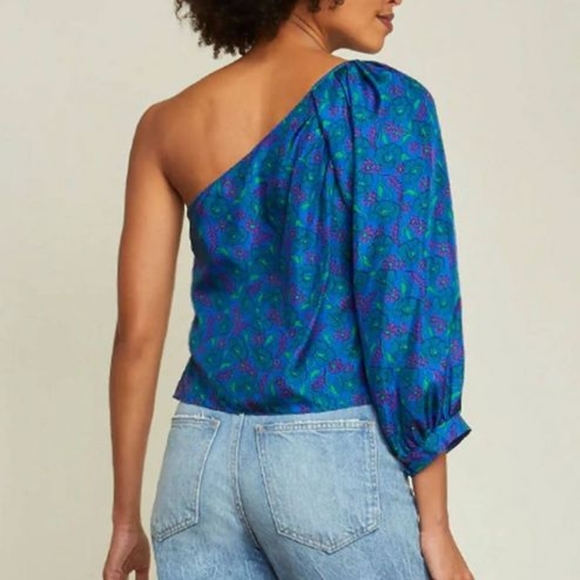 NWT Veronica Beard Lyric Top in Cobalt Blue - Size: 4 - Picture 2 of 8